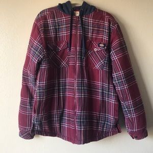 Dickies quilted flannel hooded jacket